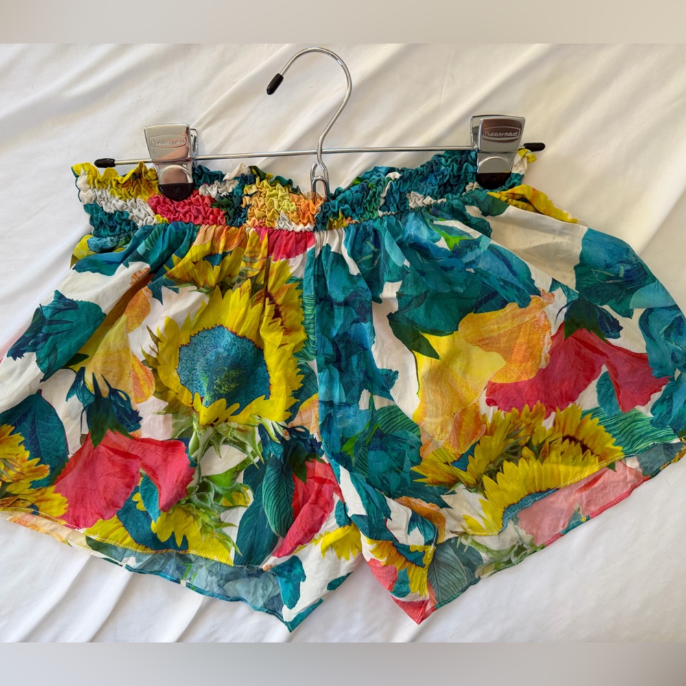 Alice + Olivia Multicolor Floral Silk Shorts women size S